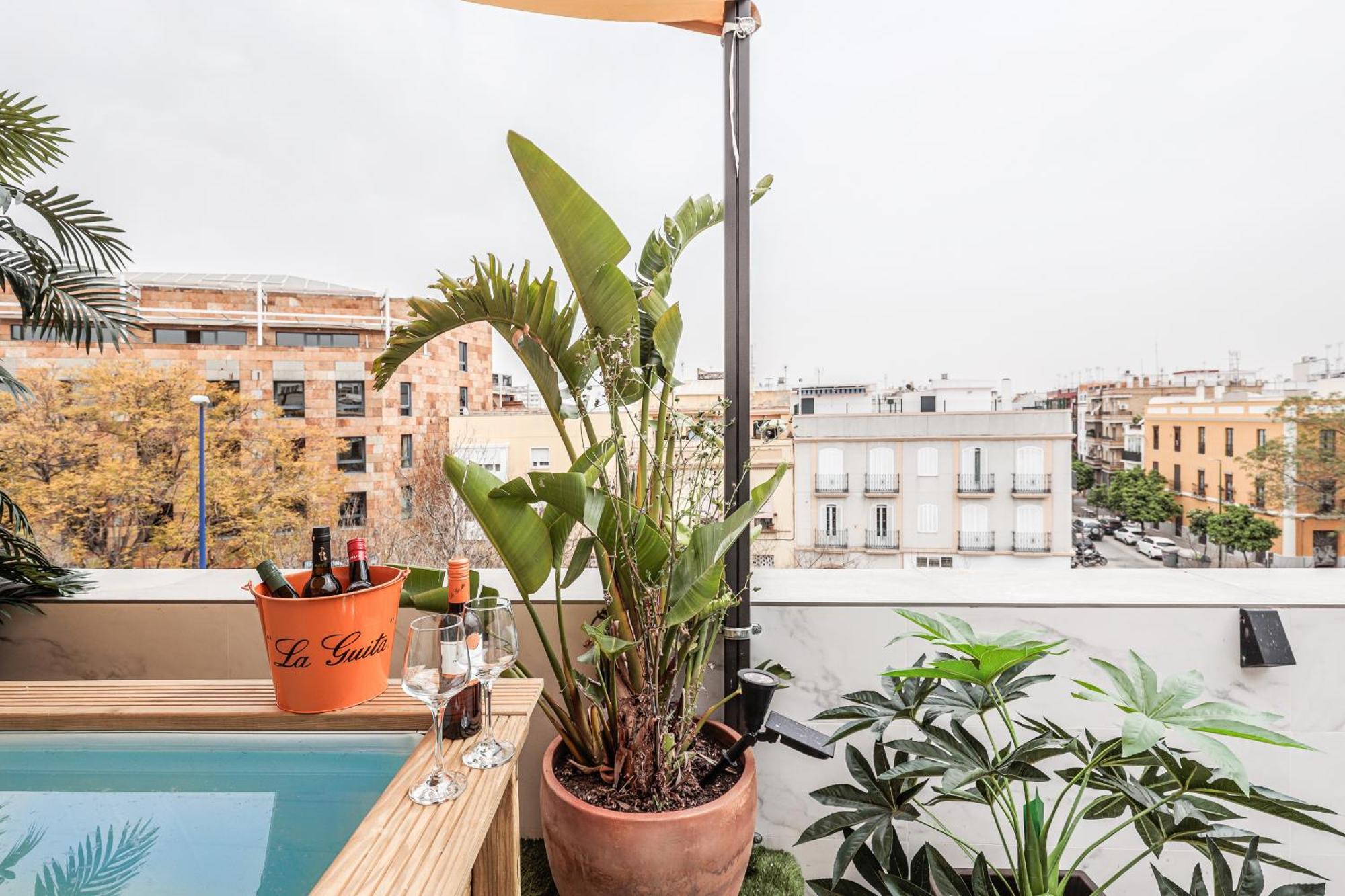 Appartamento Fantástico ático 2 hab y gran terraza privada Siviglia Esterno foto